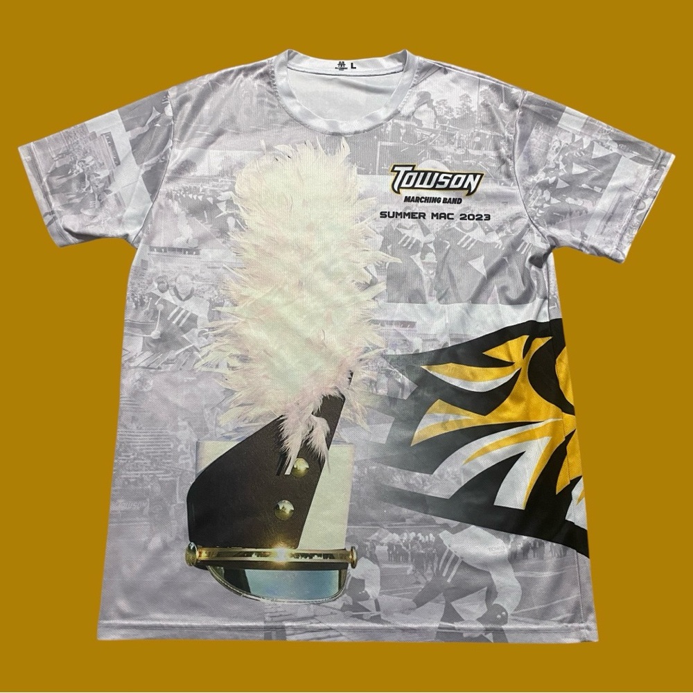 Allegheny Apparel NCAA Towson Tigers 2023 Marching Band Summer Mac Tee